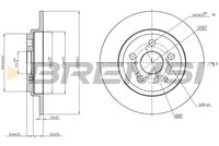 BREMSI CD7866S - Disco de freno