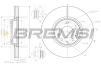 BREMSI CD7880V - Disco de freno