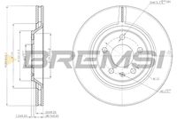 BREMSI CD7889V - Disco de freno