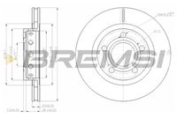 BREMSI CD7896V - Disco de freno