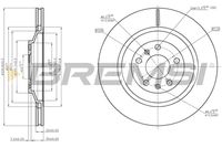 BREMSI CD7935V - Disco de freno