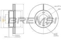 BREMSI CD7974V - Disco de freno