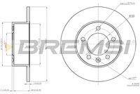 BREMSI CD7975S - Disco de freno