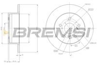 BREMSI CD7980S - Disco de freno