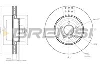 BREMSI CD7997V - Lado de montaje: Eje delantero<br>Diámetro exterior [mm]: 320<br>Altura [mm]: 52,4<br>Diámetro de orificio [mm]: 68<br>Tipo de disco de frenos: ventilado<br>Espesor de disco de frenos [mm]: 30<br>Espesor mínimo [mm]: 28<br>Número de orificios: 5<br>Diámetro de centrado [mm]: 68<br>Superficie: barnizado<br>Color: negro<br>