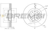 BREMSI CD8000V - Lado de montaje: Eje trasero<br>Diámetro exterior [mm]: 310<br>Altura [mm]: 48<br>Tipo de disco de frenos: ventilado<br>Espesor de disco de frenos [mm]: 22<br>Espesor mínimo [mm]: 20<br>Número de orificios: 5<br>Diámetro de centrado [mm]: 65<br>Par apriete [Nm]: 13<br>