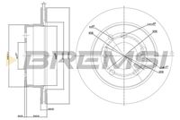 BREMSI CD8002V - Disco de freno