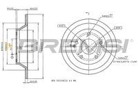 BREMBO 09D41411 - Lado de montaje: Eje trasero<br>Tipo de disco de frenos: macizo<br>Espesor de disco de frenos [mm]: 10<br>Número de orificios: 5<br>Artículo complementario / información complementaria 2: con tornillos<br>Altura [mm]: 51<br>Diámetro de centrado [mm]: 67<br>Diámetro exterior [mm]: 284<br>Superficie: revestido<br>Espesor mínimo [mm]: 8,4<br>