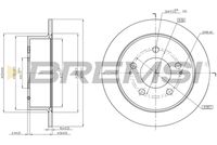 BREMSI CD7753S - Disco de freno