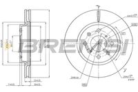 BREMSI CD8070V - Disco de freno