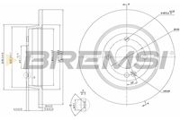 BREMSI CD8090S - Disco de freno