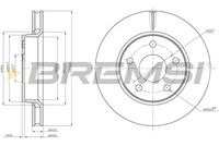 BREMSI CD8098V - Disco de freno