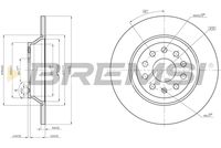 BREMSI CD8506S - Lado de montaje: Eje delantero<br>Diámetro exterior [mm]: 312<br>Espesor de disco de frenos [mm]: 25<br>Espesor mínimo [mm]: 23<br>Tipo de disco de frenos: ventilado<br>Número de orificios: 5<br>Par apriete [Nm]: 13<br>Color: negro<br>Superficie: barnizado<br>