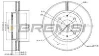 BREMSI CD7845V - Disco de freno