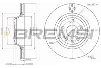 BREMSI CD7849V - Disco de freno