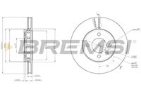 BREMSI CD8184V - Disco de freno