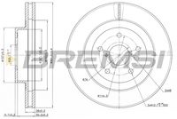 BREMSI CD7857V - Disco de freno