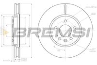 BREMSI CD8191V - Disco de freno