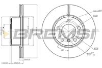 BREMSI CD8195V - Disco de freno