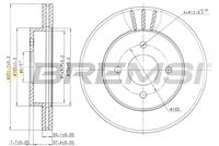 BREMSI CD7885V - Disco de freno