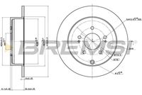 BREMSI CD8268S - Disco de freno