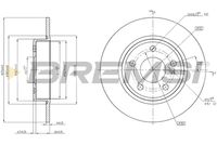 BREMSI CD8335S - Disco de freno