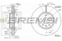 BREMSI CD8337V - Disco de freno