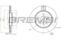 BREMSI CD8383V - Lado de montaje: Eje delantero<br>Diámetro exterior [mm]: 345<br>Altura [mm]: 52,4<br>Diámetro de orificio [mm]: 68<br>Tipo de disco de frenos: ventilado<br>Espesor de disco de frenos [mm]: 30<br>Espesor mínimo [mm]: 28<br>Número de orificios: 5<br>Par apriete [Nm]: 12<br>