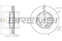 BREMSI CD8460V - Disco de freno