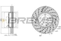 BREMSI CD8464V - Disco de freno