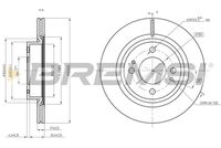 BREMSI CD8467V - Disco de freno