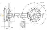 BREMSI CD8471S - Disco de freno