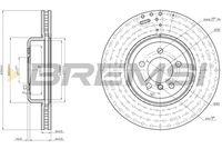 BREMSI CD8479V - Disco de freno