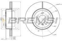 BREMSI CD8480V - Disco de freno