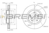 BREMSI CD8000V - Lado de montaje: Eje trasero<br>Diámetro exterior [mm]: 310<br>Altura [mm]: 48<br>Tipo de disco de frenos: ventilado<br>Espesor de disco de frenos [mm]: 22<br>Espesor mínimo [mm]: 20<br>Número de orificios: 5<br>Diámetro de centrado [mm]: 65<br>Par apriete [Nm]: 13<br>