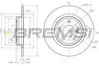 BREMSI CD8486S - Disco de freno