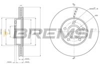 BREMSI CD8509V - Disco de freno