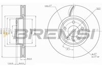 BREMSI CD8596V - Disco de freno