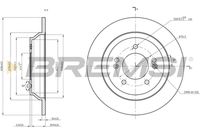 BREMSI CD8608S - Disco de freno