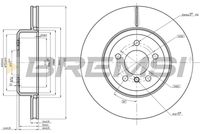 BREMSI CD8622V - Disco de freno