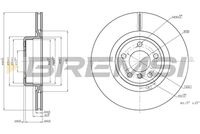 BREMSI CD8623V - Espesor de disco de frenos [mm]: 24<br>Altura [mm]: 66,1<br>Diámetro de centrado [mm]: 75<br>Tipo de disco de frenos: ranurado/perforado<br>Espesor mínimo [mm]: 22,4<br>Diámetro exterior [mm]: 345<br>Número de orificios: 5<br>Tipo de disco de frenos: ventilación interna<br>Lado de montaje: Eje trasero<br>