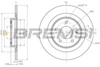 BREMSI CD8652S - Disco de freno