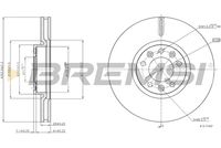 BREMSI CD8156V - Disco de freno