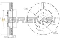 BREMSI CD8684V - Disco de freno