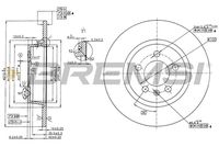 BREMSI CD8691S - Disco de freno