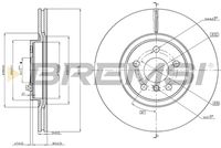 BREMSI CD8762V - Disco de freno