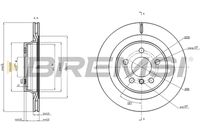 BREMSI CD8763V - Disco de freno