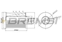 BREMSI FA0204 - Tipo de filtro: Cartucho filtrante<br>Diámetro exterior [mm]: 157<br>Diámetro 1 [mm]: 70<br>Ancho [mm]: 157,7<br>Altura [mm]: 207,8<br>Cantidad: 1<br>