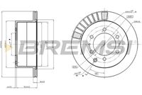 BREMSI CD8215V - Disco de freno