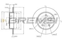 BREMBO 09E22911 - Lado de montaje: Eje trasero<br>Tipo de disco de frenos: macizo<br>Espesor de disco de frenos [mm]: 10<br>Número de orificios: 5<br>Altura [mm]: 47,3<br>Diámetro de centrado [mm]: 62<br>Diámetro exterior [mm]: 274<br>Superficie: revestido<br>Espesor mínimo [mm]: 8,5<br>